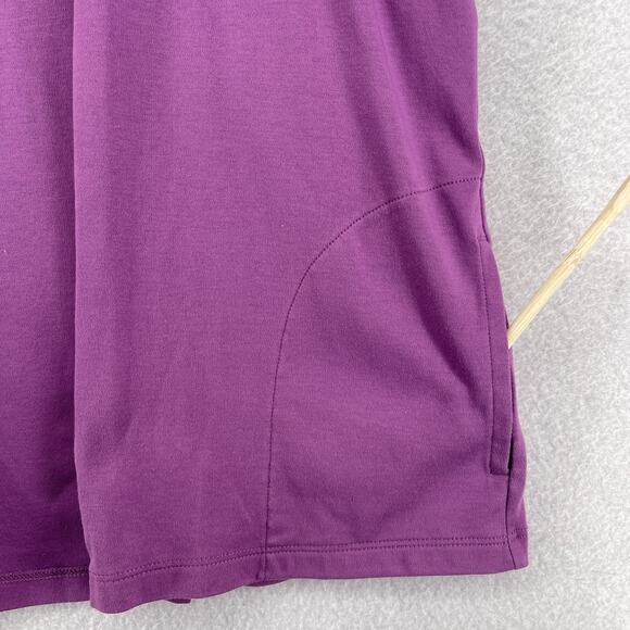 LL BEAN Cardigan Womens LP Petite Jersey Open Front Supima Cotton Purple - Picture 10 of 14